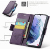 Coque pour Samsung Galaxy S21 5G, Housse Premium en Cuir PU, RFID Protection, Portefeuille Rabat Case, Porte Cartes et Fonction 