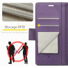 Coque pour Samsung Galaxy S21 5G, Housse Premium en Cuir PU, RFID Protection, Portefeuille Rabat Case, Porte Cartes et Fonction 