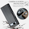 Coque pour Google Pixel 7A, Housse Premium en Cuir PU, RFID Protection, Portefeuille Rabat Case, Porte Cartes et Fonction Suppor