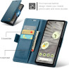 Coque pour Google Pixel 7A, Housse Premium en Cuir PU, RFID Protection, Portefeuille Rabat Case, Porte Cartes et Fonction Suppor