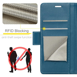 Coque pour Google Pixel 7A, Housse Premium en Cuir PU, RFID Protection, Portefeuille Rabat Case, Porte Cartes et Fonction Suppor