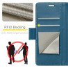 Coque pour Google Pixel 7A, Housse Premium en Cuir PU, RFID Protection, Portefeuille Rabat Case, Porte Cartes et Fonction Suppor