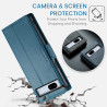 Coque pour Google Pixel 7A, Housse Premium en Cuir PU, RFID Protection, Portefeuille Rabat Case, Porte Cartes et Fonction Suppor