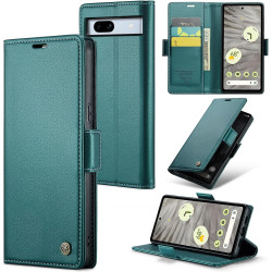 Coque pour Google Pixel 7A, Housse Premium en Cuir PU, RFID Protection, Portefeuille Rabat Case, Porte Cartes et Fonction Suppor