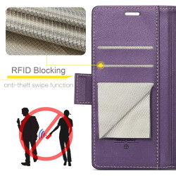 Coque pour Google Pixel 7A, Housse Premium en Cuir PU, RFID Protection, Portefeuille Rabat Case, Porte Cartes et Fonction Suppor