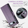 Coque pour Google Pixel 7A, Housse Premium en Cuir PU, RFID Protection, Portefeuille Rabat Case, Porte Cartes et Fonction Suppor