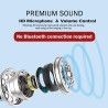 Ecouteurs Intra Auriculaires pour iPhone 12,Ecouteur Filaire HiFi avec Isolant de Bruit Support Micro et Contrôle du Volume pour