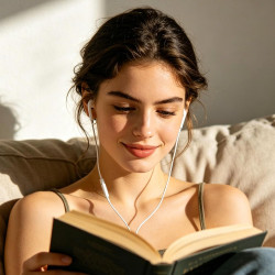 Ecouteurs Intra Auriculaires pour iPhone 12,Ecouteur Filaire HiFi avec Isolant de Bruit Support Micro et Contrôle du Volume pour
