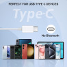 Lot de 2 Écouteurs Filaires USB-C Intra-Auriculaires pour iPhone et Samsung | Couleur blanc, version 2026 améliorée, son Hi-Fi s