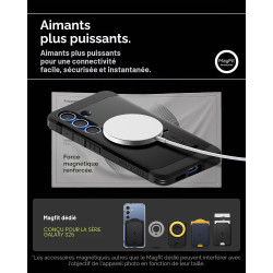 Spigen Coque pour Samsung S25 Tough Armor(AI) MagFit - Noir