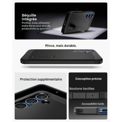 Spigen Coque pour Samsung S25 Tough Armor(AI) MagFit - Noir