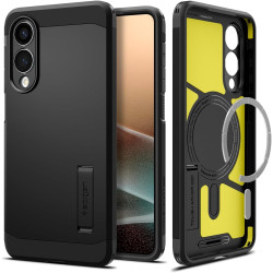 Spigen Tough Armor(AI) MagFit Coque Compatible avec Samsung Galaxy S25 Edge - Noir