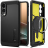 Spigen Tough Armor(AI) MagFit Coque Compatible avec Samsung Galaxy S25 Edge - Noir