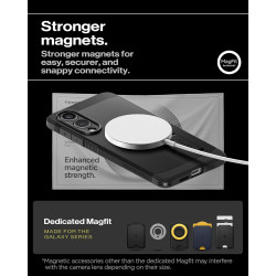 Spigen Tough Armor(AI) MagFit Coque Compatible avec Samsung Galaxy S25 Edge - Noir