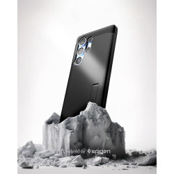 Spigen Tough Armor(AI) MagFit Coque Compatible avec Samsung Galaxy S25 Ultra - Noir