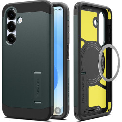 Spigen Tough Armor(AI) MagFit Coque Compatible avec Samsung Galaxy S25 Plus - Vert