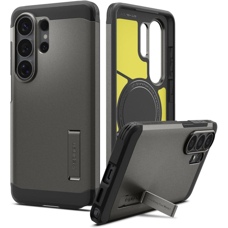 Spigen Tough Armor MagFit Coque Compatible avec Samsung Galaxy S26 Ultra - Gunmetal