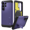 Spigen Tough Armor MagFit Coque Compatible avec Samsung Galaxy S26 Ultra - Violet Cendré