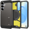 Spigen Tough Armor(AI) MagFit Coque Compatible avec Samsung Galaxy S25 - Gunmetal