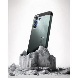 Spigen Tough Armor(AI) MagFit Coque Compatible avec Samsung Galaxy S25 - Vert