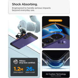 Spigen Tough Armor MagFit Coque Compatible avec Samsung Galaxy S26 - Violet Cendré