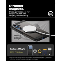 Spigen Tough Armor(AI) MagFit Coque Compatible avec Samsung Galaxy S25 Plus - Gunmetal