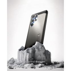 Spigen Tough Armor(AI) MagFit Coque Compatible avec Samsung Galaxy S25 Ultra - Gunmetal