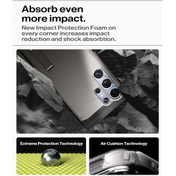 Spigen Tough Armor(AI) MagFit Coque Compatible avec Samsung Galaxy S25 Ultra - Gunmetal