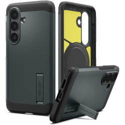 Spigen Tough Armor MagFit Coque Compatible avec Samsung Galaxy S26 - Vert
