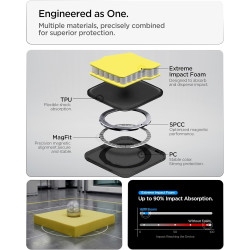Spigen Tough Armor MagFit Coque Compatible avec Samsung Galaxy S26 Plus - Gunmetal