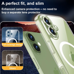 Yohii Magnétique Coque pour iPhone 17 avec 1 Verres Trempés et Cordon, Compatible avec MagSafe [Protection Caméra] Anti Rayures 