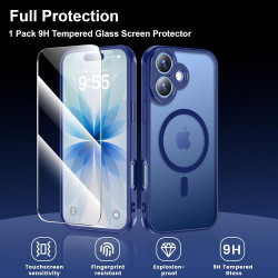 Yohii Magnétique Coque pour iPhone 17 avec 1 Verres Trempés, Compatible avec MagSafe [Protection Caméra] Anti Rayures Antichoc M