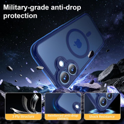 Yohii Magnétique Coque pour iPhone 17 avec 1 Verres Trempés, Compatible avec MagSafe [Protection Caméra] Anti Rayures Antichoc M