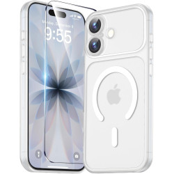 Yohii Magnétique Coque pour iPhone 17 avec 1 Verres Trempés, Compatible avec MagSafe [Protection Caméra] Anti Rayures Antichoc M