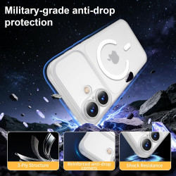 Yohii Magnétique Coque pour iPhone 17 avec 1 Verres Trempés, Compatible avec MagSafe [Protection Caméra] Anti Rayures Antichoc M