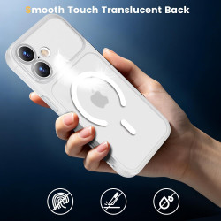 Yohii Magnétique Coque pour iPhone 17 avec 1 Verres Trempés, Compatible avec MagSafe [Protection Caméra] Anti Rayures Antichoc M