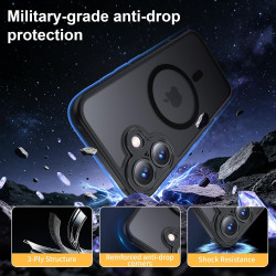 Yohii Magnétique Coque pour iPhone 17 avec 1 Verres Trempés, Compatible avec MagSafe [Protection Caméra] Anti Rayures Antichoc M