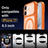 Yohii magnétique coque pour iphone 17 avec 1 verres trempés, compatible avec magsafe [protection caméra] anti rayures antichoc m