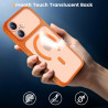 Yohii magnétique coque pour iphone 17 avec 1 verres trempés, compatible avec magsafe [protection caméra] anti rayures antichoc m