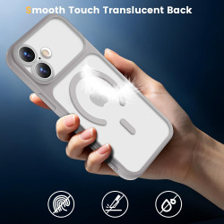 Yohii Magnétique Coque pour iPhone 17 avec 1 Verres Trempés, Compatible avec MagSafe [Protection Caméra] Anti Rayures Antichoc M