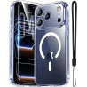 Yohii Magnétique Coque pour iPhone 17 Pro avec 1 Verres Trempés et Cordon, Compatible avec MagSafe [Protection Caméra] Anti Rayu