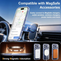 Yohii Magnétique Coque pour iPhone 17 Pro avec 1 Verres Trempés et Cordon, Compatible avec MagSafe [Protection Caméra] Anti Rayu