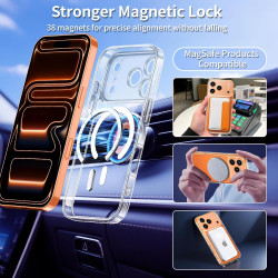 Yohii Coque Magnétique 3 en 1 pour iPhone 17 Pro avec 2 Pièces en Verre Trempé [Protection Appareil Photo] Compatible avec Mag-S