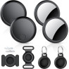 Smart Air Traceur Tag Lot de 4, Compatible avec Apple Localiser (iOS Uniquement), Air Localisateurs Tags pour Valises Portefeuil