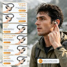 Ohayo écouteurs bleutooth sans fil sport, casque bleutooth v6.0, étanchéité ipx7, 10 heures d'autonomie, recharge rapide en 2 he