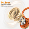 Ohayo écouteurs bleutooth sans fil sport, casque bleutooth v6.0, étanchéité ipx7, 10 heures d'autonomie, recharge rapide en 2 he
