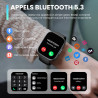 Cillso montre connectée homme femme 1,95" hd, smartwatch avec appels bleutooth, 112 modes sportifs, cardiofréquencemètre, spo2, 