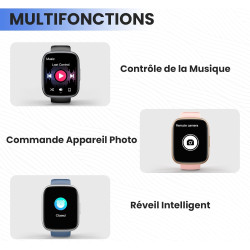 Cillso montre connectée homme femme 1,95" hd, smartwatch avec appels bleutooth, 112 modes sportifs, cardiofréquencemètre, spo2, 