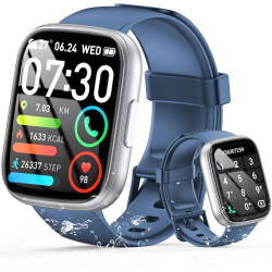 Cillso montre connectée homme femme 1,95" hd, smartwatch avec appels bleutooth, 112 modes sportifs, cardiofréquencemètre, spo2, 