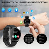 Cillso montre connectée homme femme 1,46" amoled, smartwatch avec appels bleutooth, 110 modes sportifs, cardiofréquencemètre, sp